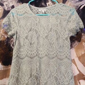 Mint green Maurice's top